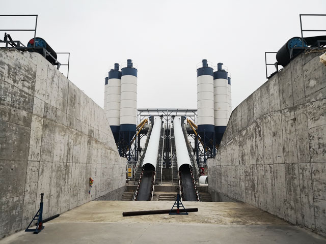 HZS120水(shuǐ)工用混凝(ning)土攪拌站(zhan)